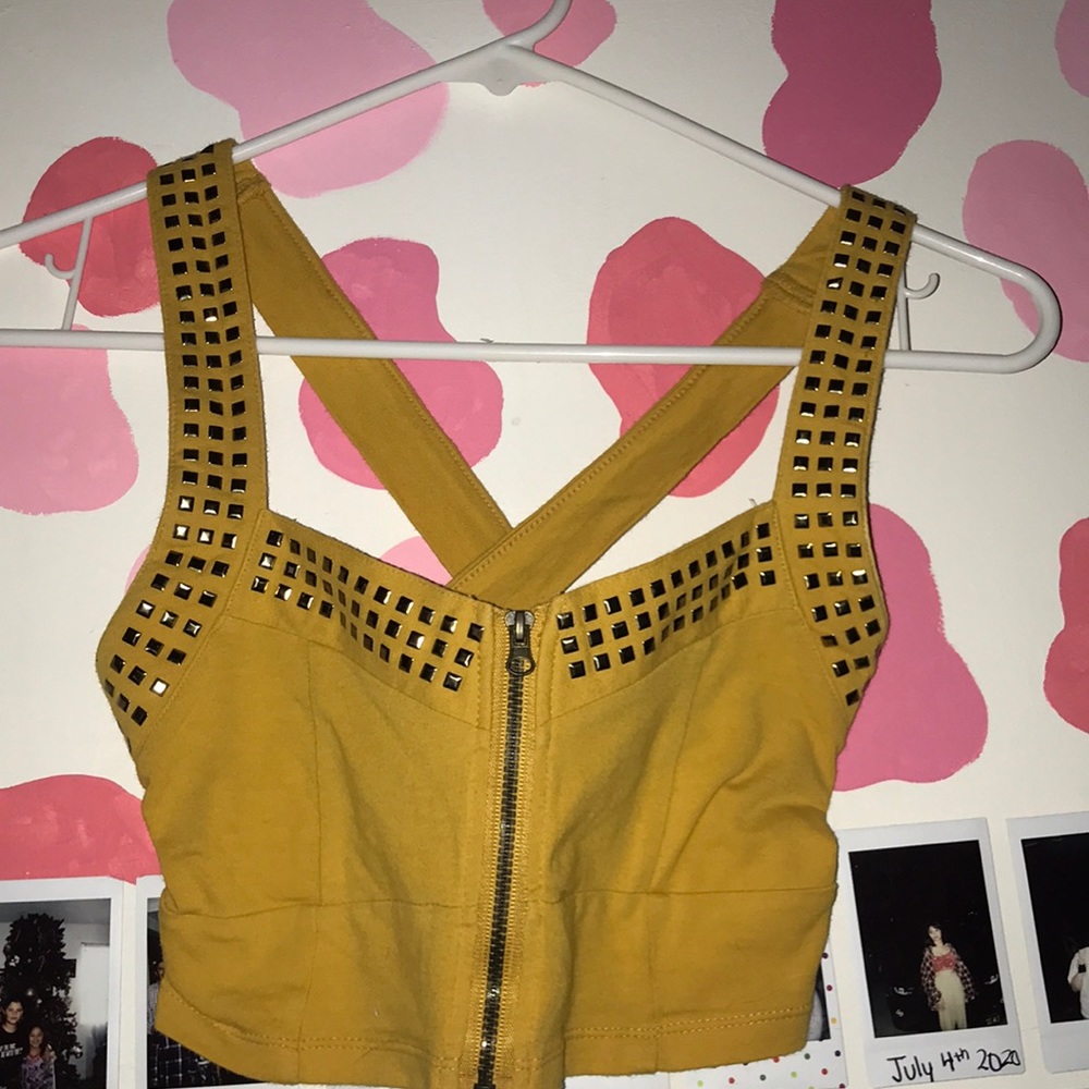 Yellow Studded Bralette